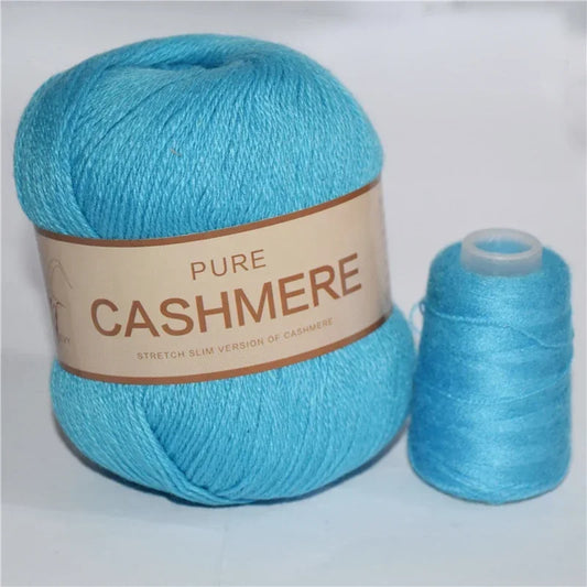 Crochet Cashmere Yarn, Soft Hand-Knitted Wool, Baby-Friendly Knitting Thread, Luxurious Yarn for Scarves, Crochet Projects, K