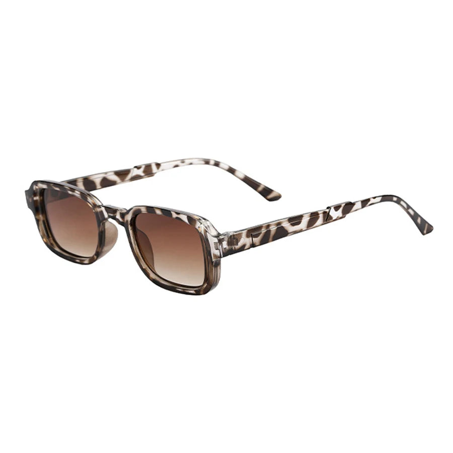 Luxurious Rectangle Sunglasses Women Oval Vintage Brand Designer Square Sun Glasses UV400 Men Shades Female Eyewear Anti-glar