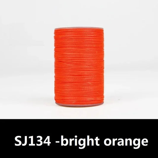 Round Leather Sewing Thread, Waxed Cord for Leathercraft, DIY Necklace Bracelet Thread, 63 Color Options, Durable Waxed Finis