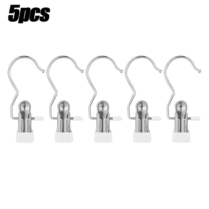 Stainless Steel Clothespins Room Organizer 5 - 30pcs Clothes Organizer Extendable Clothes Racks Home. Laundry Hook Clothing -