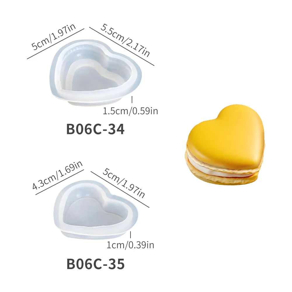 Macaron 3D Silicon Mold for Candle Soap Making Fondant Cake Molds Chocolate Candy Dessert Decor DIY Art Crafts Baking Mould T