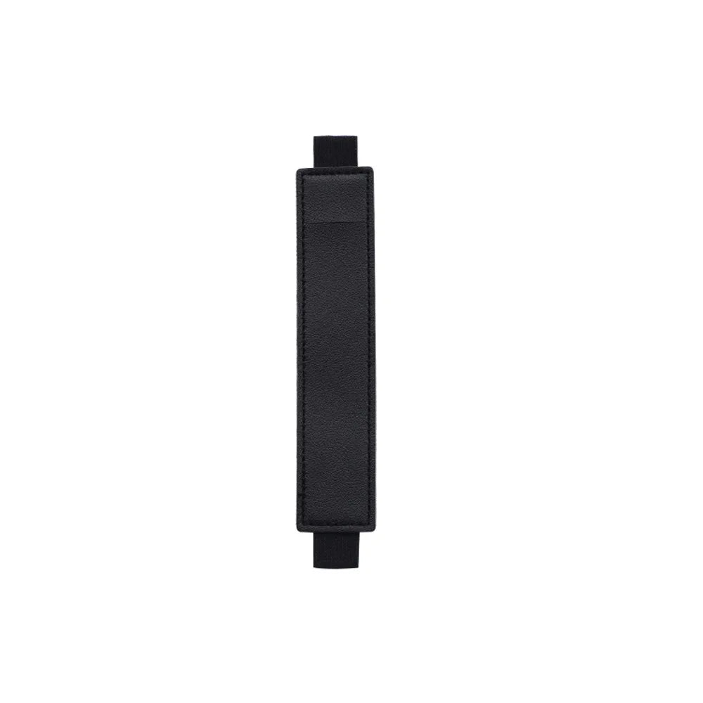 1pc PU Leather Elastic Notebook Band Holders Adjustable Pen Sleeve Pencil Pouch Holder Strap for Notebook Binder - Black