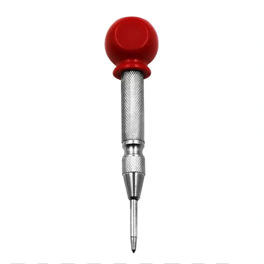 Automatic Center Punch Automatic Metal Punch Tool Woodworking Tools Loaded Marker Wood Chisel Joinery Carpenter Tool - Silver