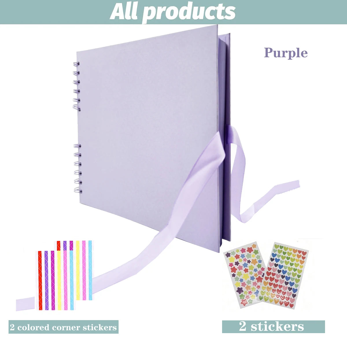 11.5 x 8.5-inch Scrapbook Album, Wedding Guest Book, Anniversary Memory Scrapbook, Wedding Photo Album & DIY Craft Album - Pu