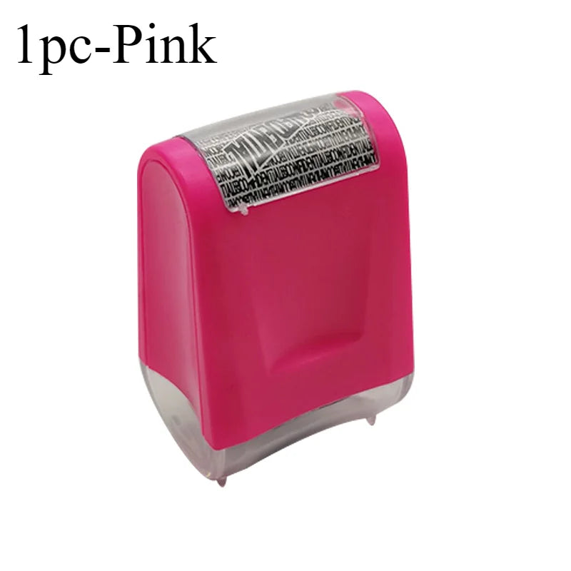 Stamp Roller Anti-Theft Protection ID Seal Smear Privacy Confidential Data Guard Information Data Identity Address Blocker -