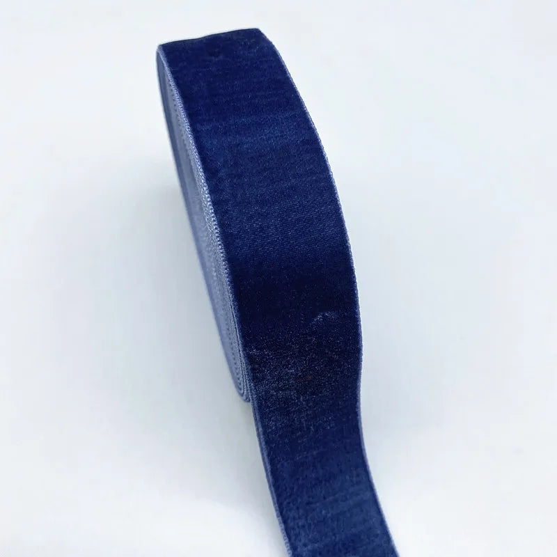 New 6-38mm Colour Single Face Line Velvet Ribbon for Bowknot Christmas Ribbon Party Decorations - 27 / 6mm (5Yards )
