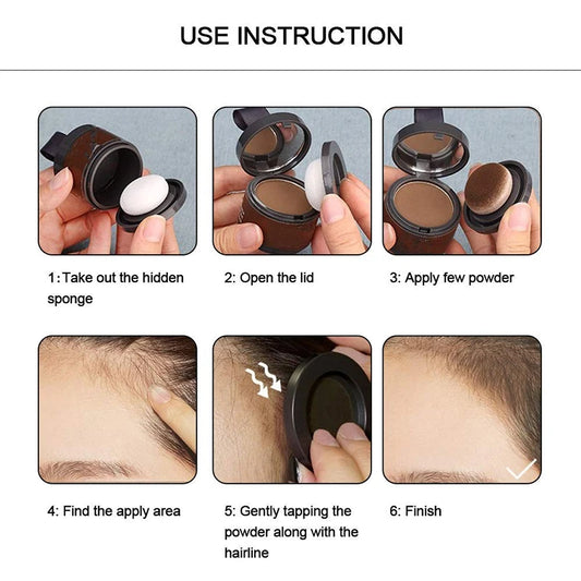 14 Color Hair Line Powder Black Root Up Natural Instant Waterproof Hairline Shadow Concealer Coverage Paint Repair Fill In Ha