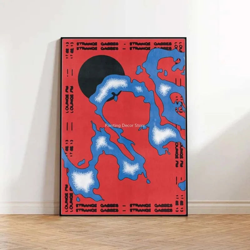 Mid Century Vintage Classic Colorful Posters Abstract Canvas Print Wall Art Canvas Painting for Living Room Home Decor TW10 -