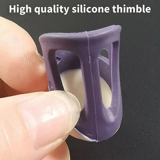 Silicone Thimbles Finger Tips Protector Anti-Slip Finger Covers Hand Cross-stitch Sewing DIY Tools Household Sewing Accessori