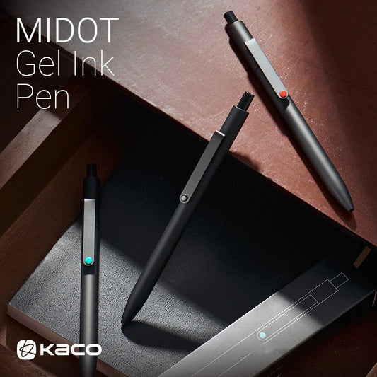 KACO 0.5mm MIDOT Gel Ink Pens, Quick-drying Press Smooth Writing Pen, High Volume for Taking Exams Grading Homework Doing Pap