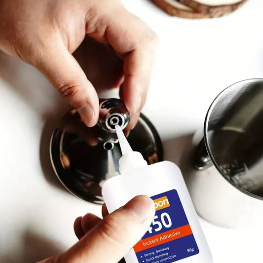 Super Glue Strong Bond for Shoes/Glass/Metal/Wood/Plastic,Ceramic Quick Dry Industrial Strength Instant Adhesive