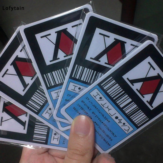 Hunter License Card GING FREECSS Cosplay Japan Anime Hisoka Kurapika Killua Zoldyck PVC Cards Collection