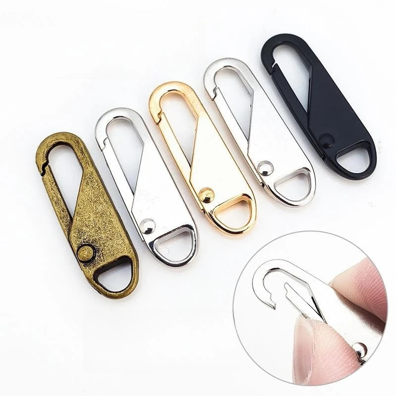 20-5PCS Zipper Pull Replacement Zipper Slider Puller Instant Repair Bag Bad Buckle Travel Suitcase Head DIY Sewing Craft Tool
