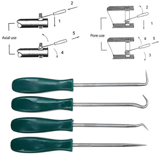 4Pcs Oil Seal Screwdrivers Set Car Auto Vehicle Pick Hooks For Garages General-Plumbers Mechanics Workshop Car Tools 135mm Am