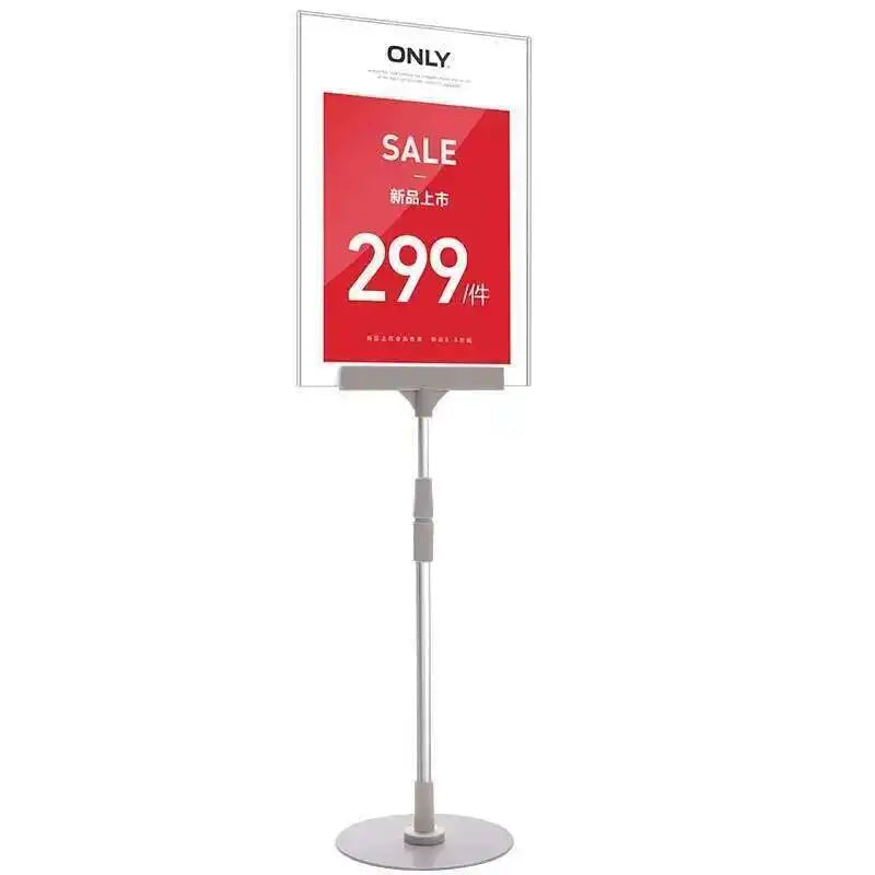 Clothing Store A4 Banner Stand Advertising Display Poster Desktop Placement Acrylic Frame - A4 210 x 297mm