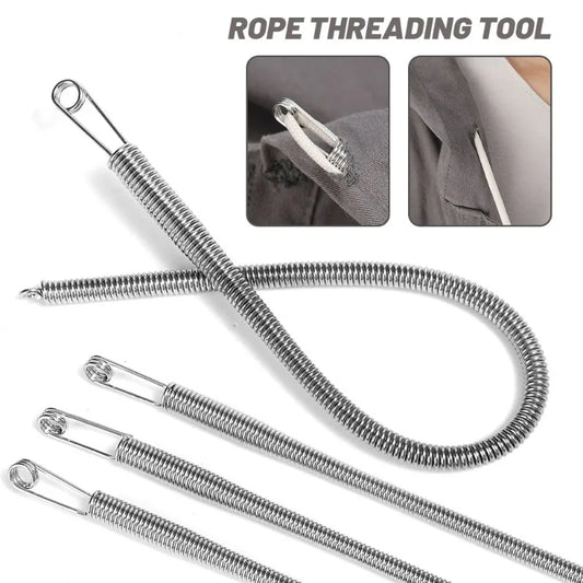 1/10Pcs Rope Threading Tool Bendable Spring Drawstring Threader Clip Drawstring Thread Multi Functional DIY Sewing Accessorie