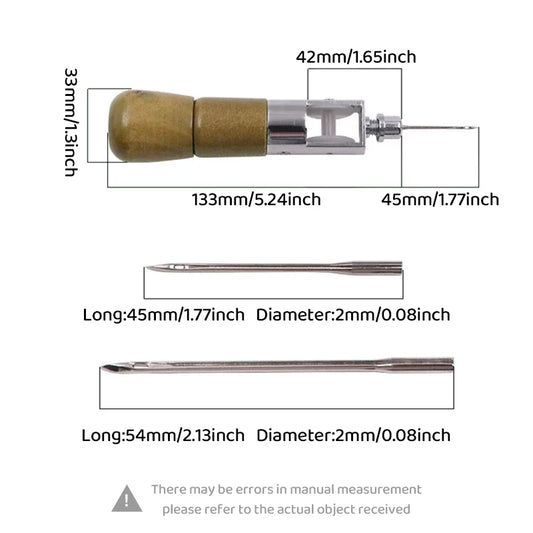 Sewing Tools, 8-Piece Leather Sewing Kit, Hand Sewing Tool Set, Leather Craft Repair, Quilting and Fabric Edge Stitching