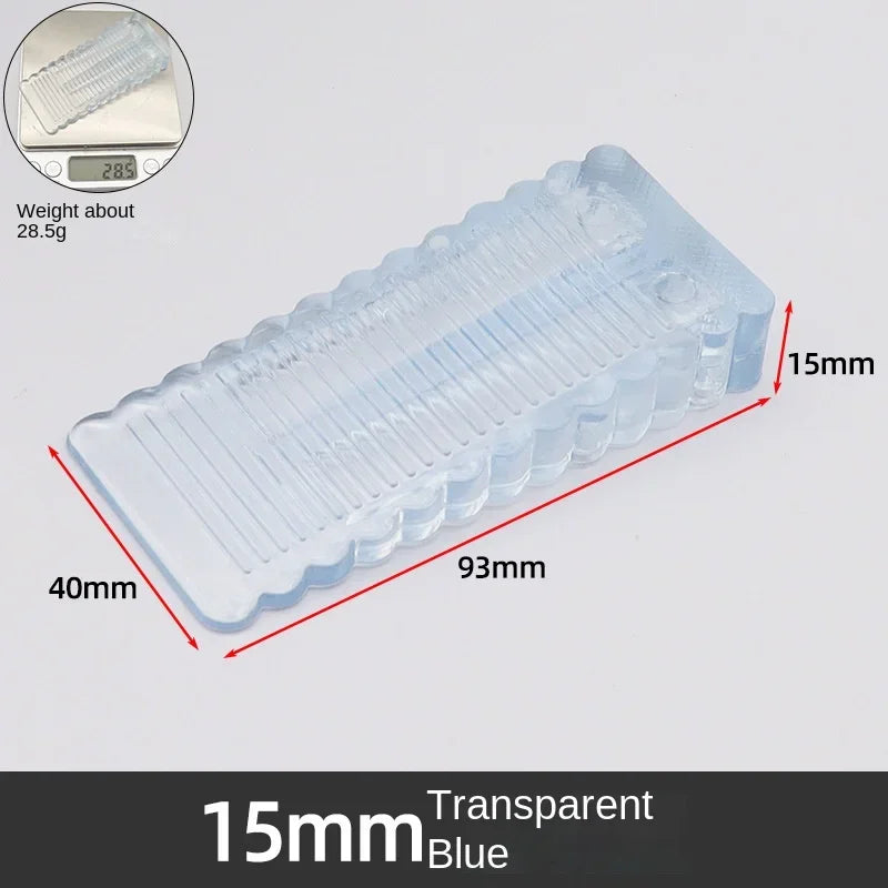 Safety Silicone Door Stop Block Wedge Stop Door Stopper Home Offices Door Rear Retainer Impact Stopper Rubber Stops No Drill