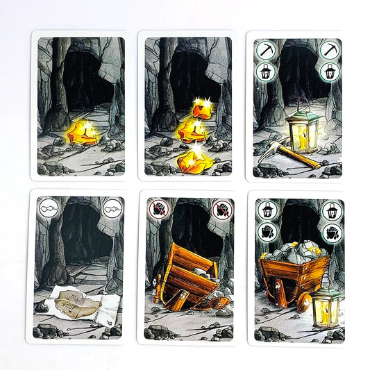 Board Game Cards Table Games English Version Card Games Dwarf Gold Mine Digging Miner Card Game Halloween and Christmas Games