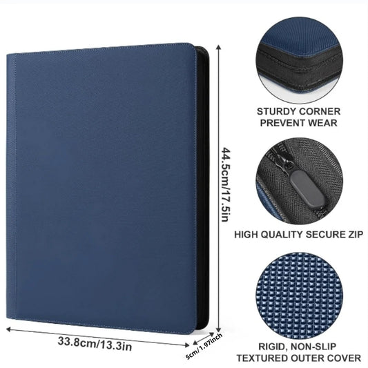 16-Pocket Card Binder (1024 Cards) – Black/ Industrial-Strength Storage for TCG & Sports Cards. Collector's Dream