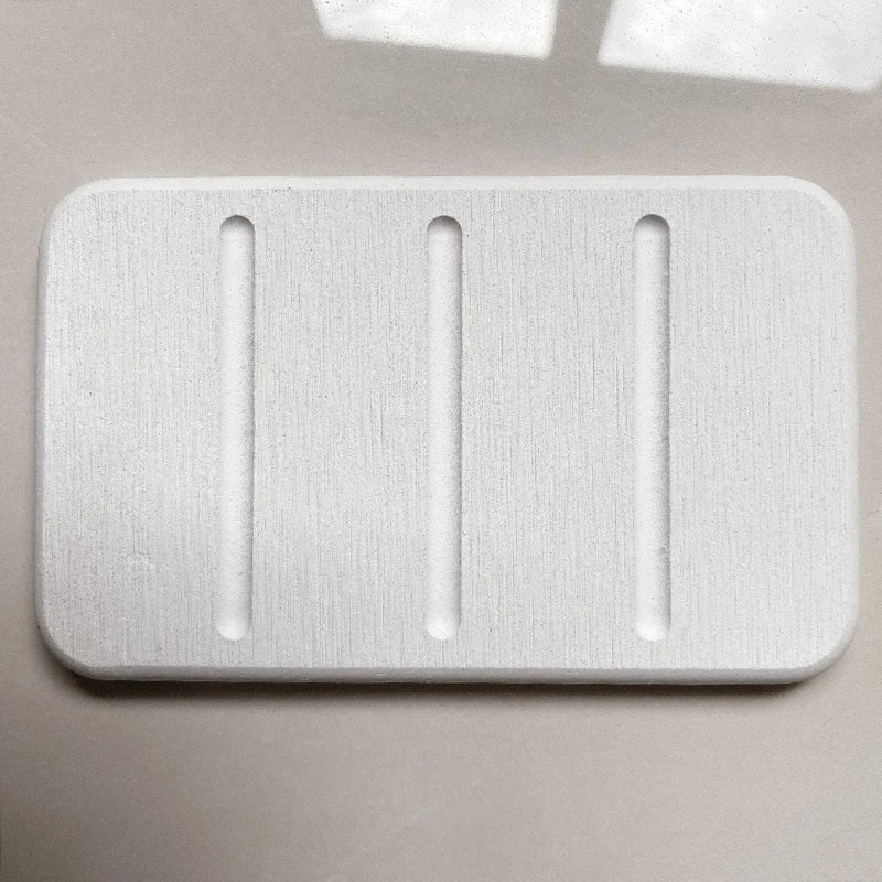 Diatom Mud Soap Dish Quick-Dry Pad Bathroom Countertop Soap Toiletries Absorbent Mat Rectangular Soap Holder Bathroom Supplie
