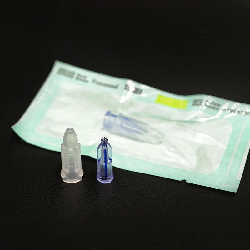 Sterile Nanosoft 34G Nano Needle 3 Pin 0.6mm 0.8mm 1.0mm 1.2mm 1.5mm Skin Rejuvenation Nano Soft Agujas Single Packaged