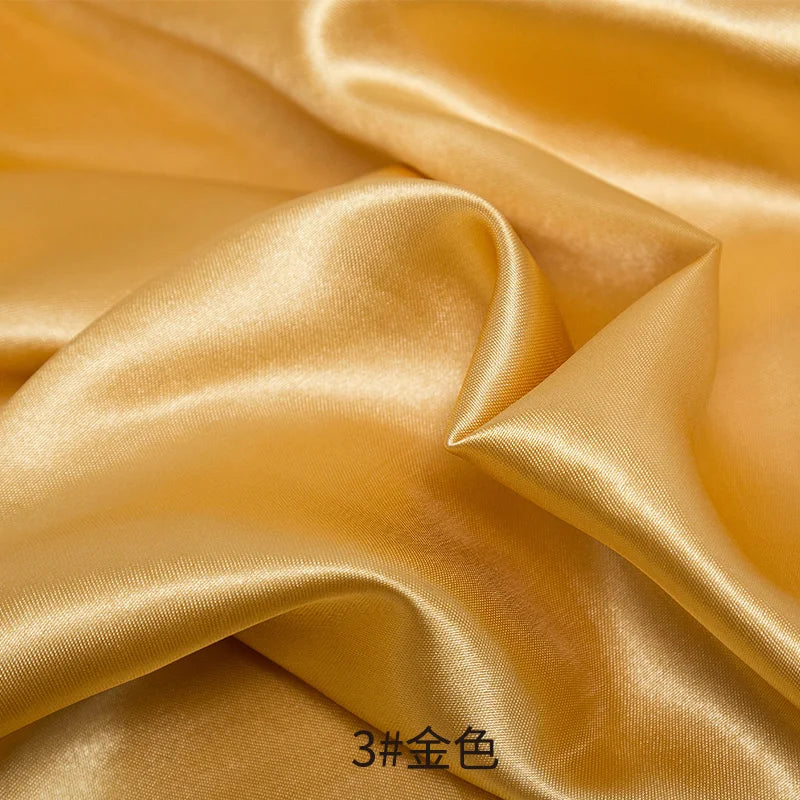 0.5m/1m/2m Satin Fabric Lining Soft and Shiny Silk-Like Material,for Clothing and Lining, Garments, DIY Craft, and Gift Wrapp