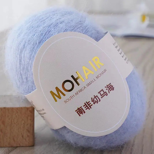 Crochet Mohair Yarn, Extra Soft Long Hair Yarn, Baby Wool for Knitting, Warm Yarn for Sweaters, Shawls, DIY Crafting Material