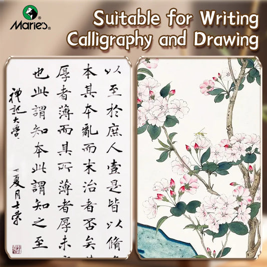Calligraphy Brush – Metal, Soft Bristle, Small Regular for Drawing and Writing