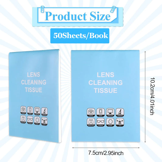 Lens Cleaning Tissue Paper Lens Cleaner Papers Tissue for Microscope Camera Len Glasses Computer Screens Electronic Screens