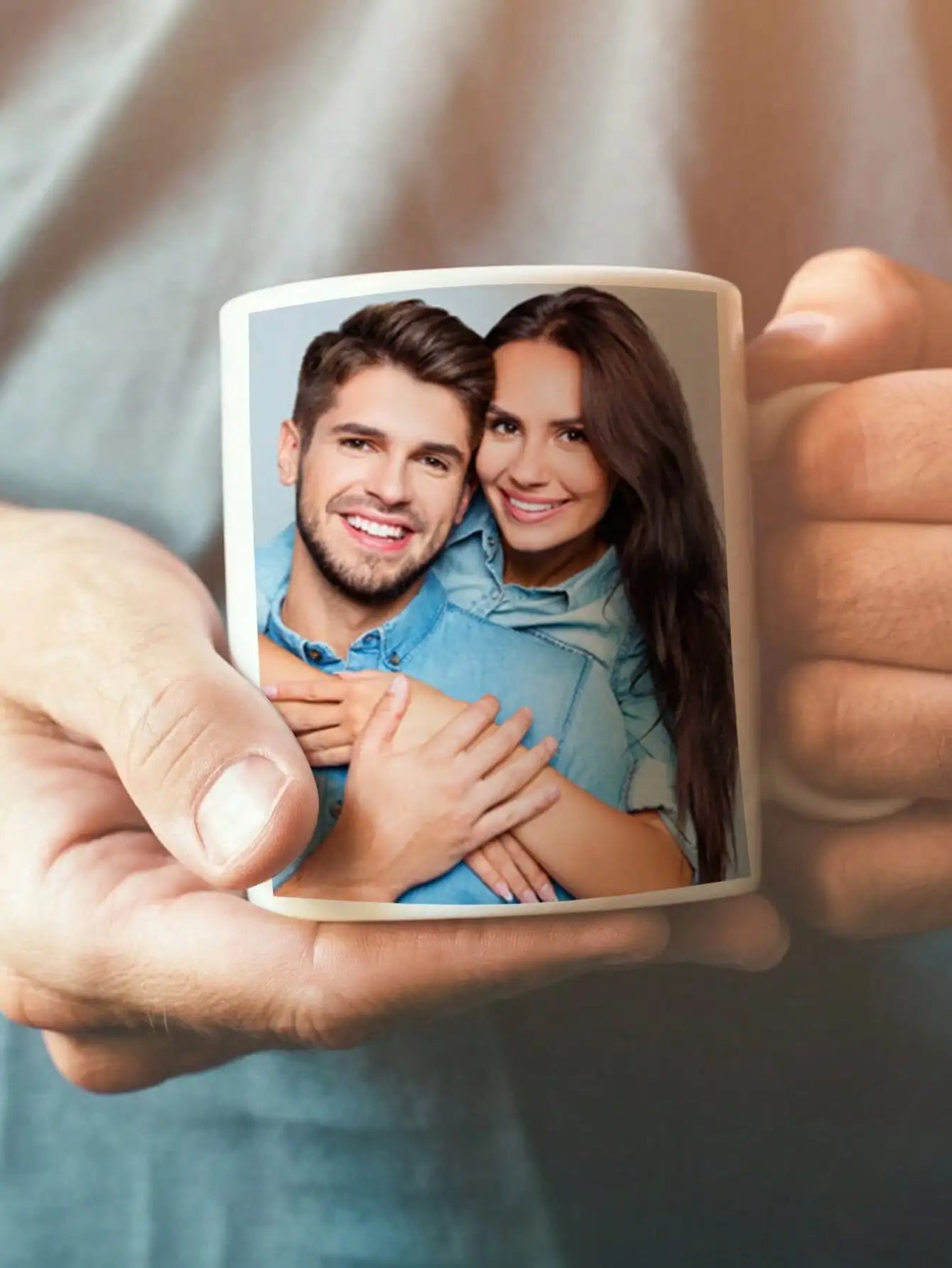 1pc Custom Photo Mug Personalized Coffee Mug with Photo Unique Gift for Anniversary Valentine's Housewarming Mother's Day - 2