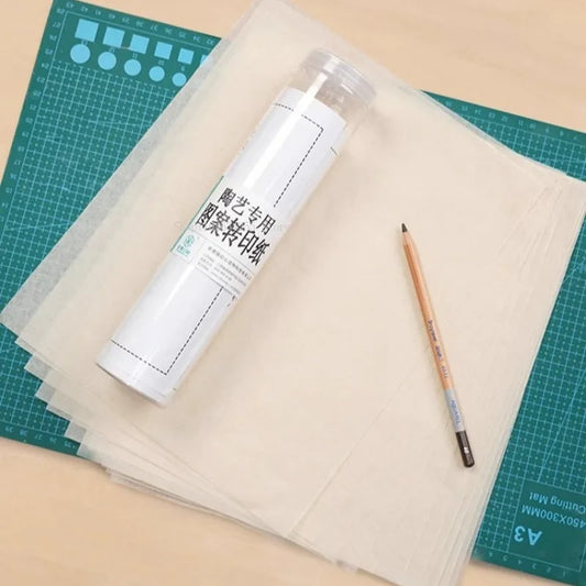 Pottery Painting Special Pattern Transfer Paper Set DIY Ceramic Blank Body Transfer Printing Complex Patterns Tracing Paper