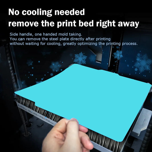 Cool Plate P2S Build Plate 257x257mm Double Sided Heated Bed Build Plate For Bambu Lab P2S P1P P1S A1 X1 X1C X1E 3D Printers