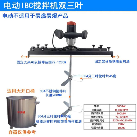Mixing paint, ink, liquid dispersion mixer