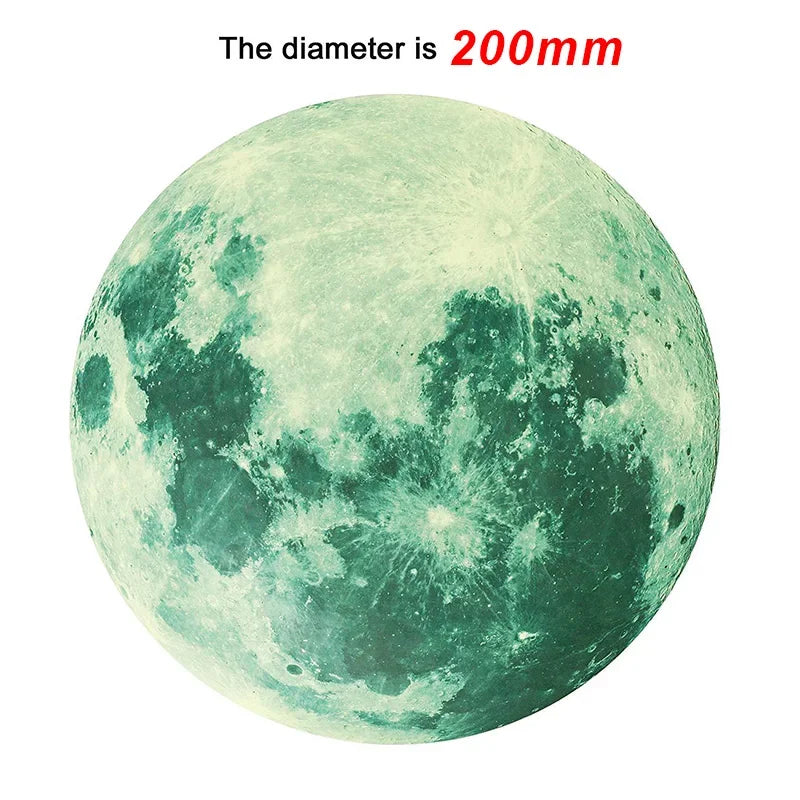 Moon Stars Wall Stickers Glow In The Dark For Kids Room, Bedroom Decor