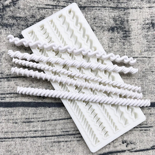 Five Ropes Silicone Sugarcraft Mold Resin Tools Cupcake Baking Mould Fondant Cake Decorating Tools