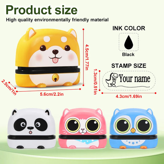 Personalized Name Stamp Set - Custom Waterproof Seal for Organizing Clothes,Shoe,School Supplies,Durable Back To School Gift