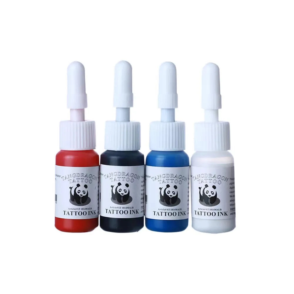 6/8/10 color ,Professional tattoo ink set, tattoo consumables, long lasting, painting, body art supplies - 4 color