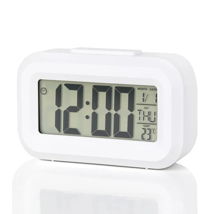 Alarm Clock Digital Clock LED Electronic With Backlight Snooze Calendar For Home Office Desktop Table Screen Display Watch -
