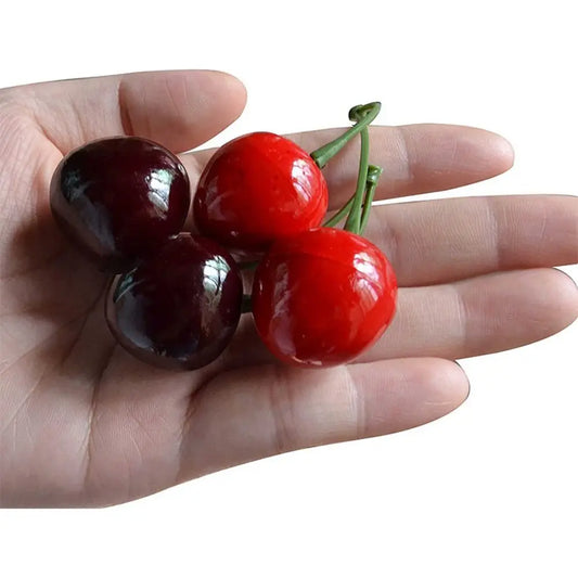 20PCS Multicolor Simulation Fruits Vegetables Plastic Room Decoration Food Model Photography Props DIY Fake Cherry Lemon Pato