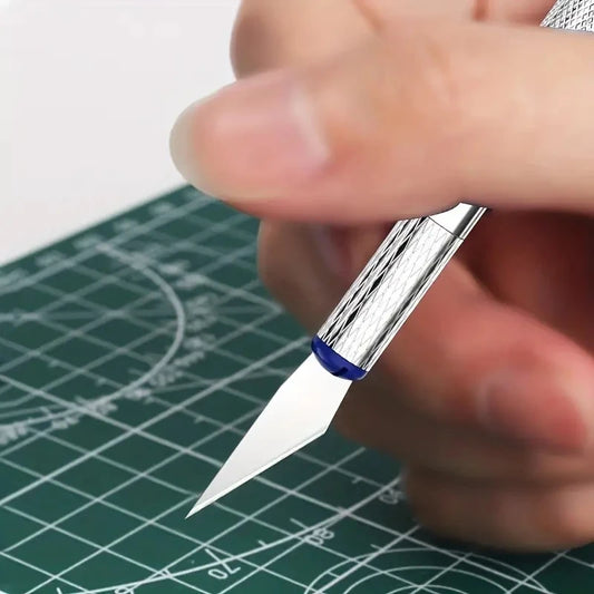 13pcs Metal Carving Knife Pen Art Seal Cutting Manual Combination Paper Cuttings Non-Slip Gadget DIY Precision Repair Tool