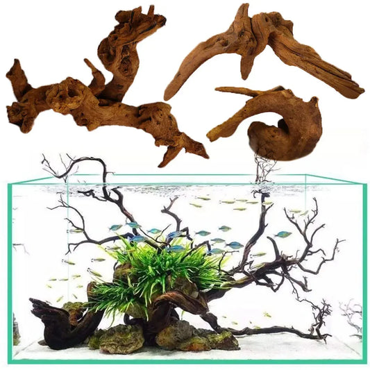 1PC Natural Sinkable Driftwood Aquarium Wood Decoration for Fish Tank Aquatic Plants Landscape