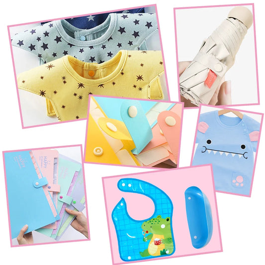 T5 Plastic Snap Buttons For Clothing, Do-It-Yourself Garment Fasteners, For Bags