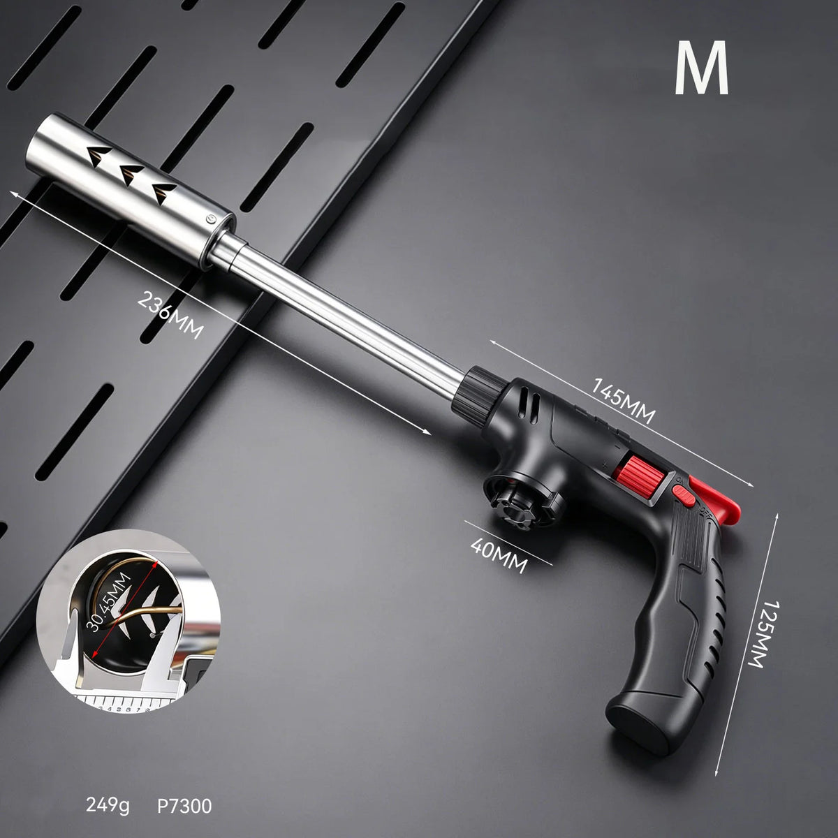 Extended Butane Torch Long Tube Gas Blow Torch For Outdoor Camping BBQ Soldering Welding Kitchen Cooking Hand Tool - M