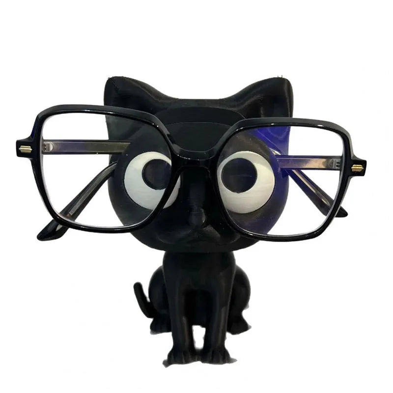 3D Printed Cat Glasses Frame-cute Plastic Desktop Storage Box with Glasses Frame, Home Decoration & Holiday Gift Storage Box