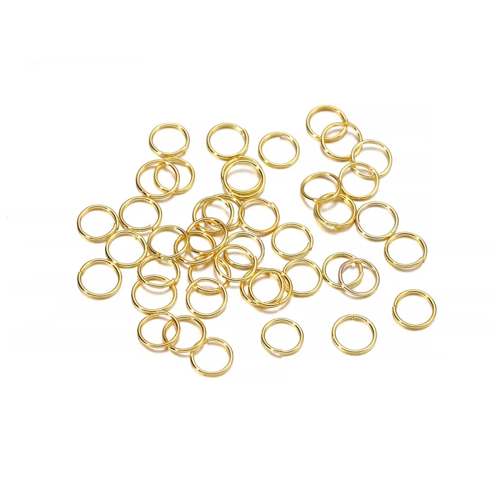 50-200pcs/lot 3-20 mm Jump Rings Split Rings Connectors For Diy Jewelry Finding Making Accessories Supplies