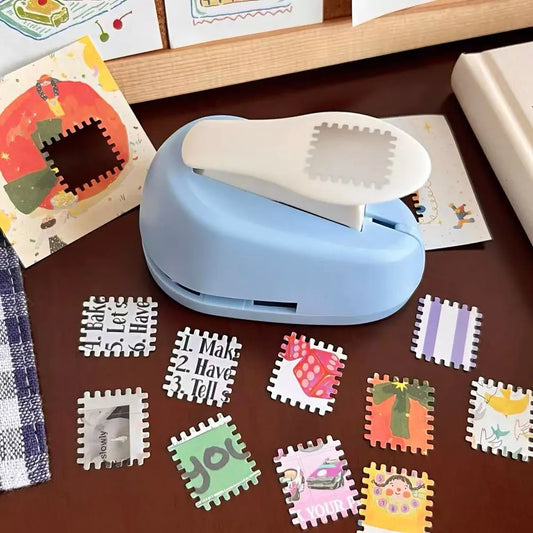One-Piece Stamp Embossing Tool, Stamp Journal Hole Punch, Creative Handmade Embossing Tool, Journal Material Collection Tool