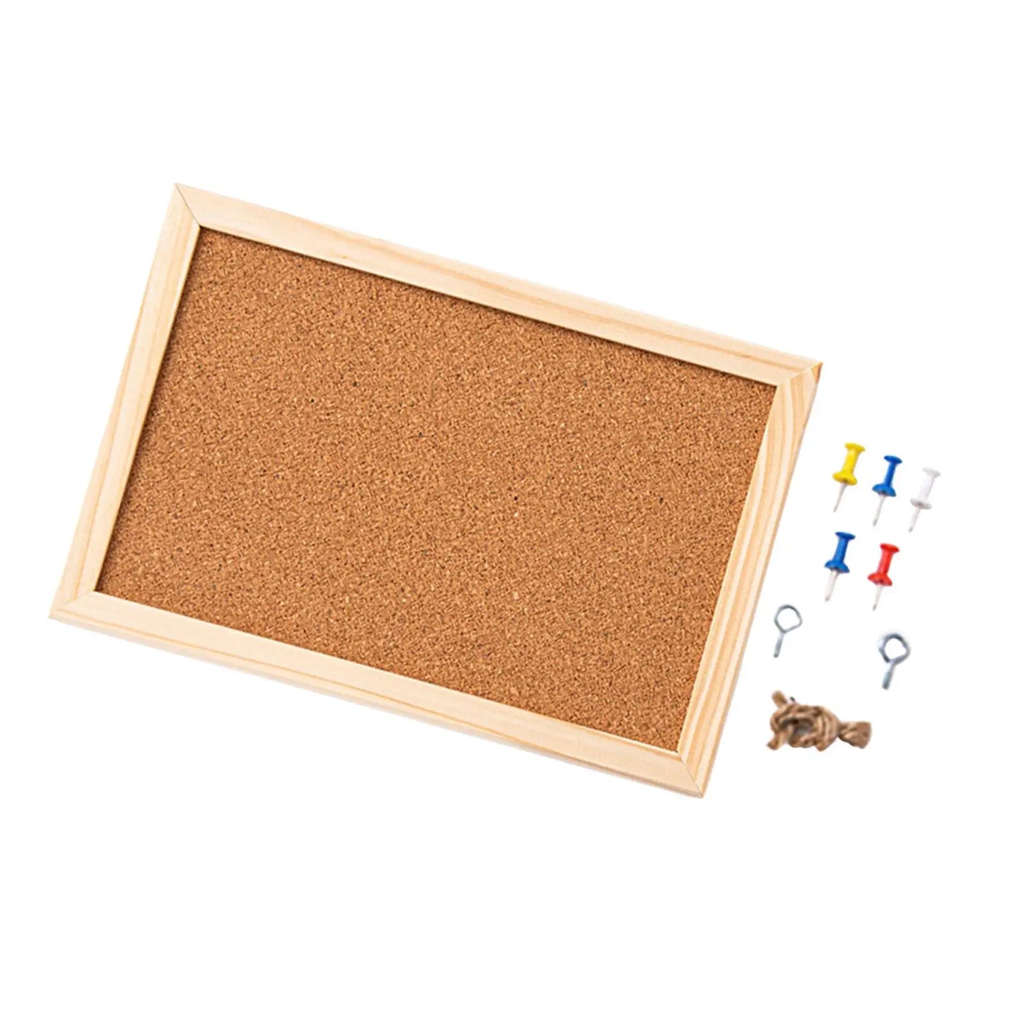 Cork Bulletin Board Decorative Board Kitchen Tack Board DIY Corkboard - 20x30cm