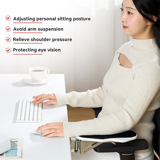 1 PC Computer Arm Support Bracket Suitable for Office Desk Adjusted To Rotate Wrist Support Bracket Extension Tray for Home U