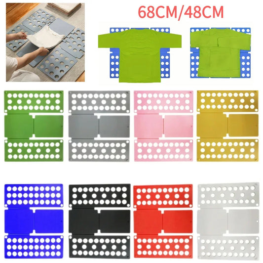 Plastic Folding Clothes Board Easy and Fast Kids Laundry Folder Folding Shirt Board Home Storage Tools for Quick Folding Clot